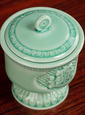 戴玉堂陶瓷饰品如意圣水杯供水杯供佛杯供观音尊财神敬神