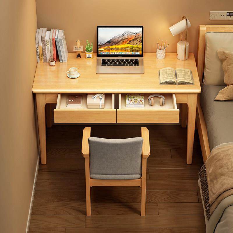 北欧简约家用办公桌实木窄书桌电脑桌学习桌小户型床边桌书桌子,淘宝优惠券,粉丝福利购,淘宝优惠卷
