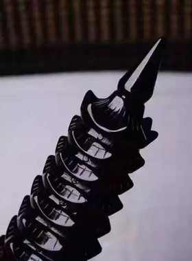 黑曜石文昌塔摆件九层十三层客厅书房办公室卧室玄关摆件 高30厘