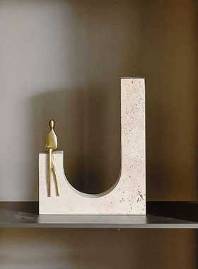 现代简约轻奢书档摆件样板房衣帽间家居书柜置物柜电视柜装饰摆件