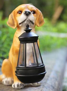 小狗灯太阳能灯户外庭院防水花园装饰景观布置草坪室外创意摆件