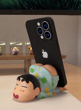 2024新可爱蜡笔新灿桌面懒手机支架底座多功能装饰搬家礼物