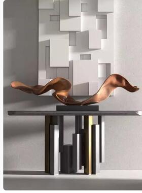 创意抽象现代艺术品雕塑前台过道玄关酒店售楼处商业中心装饰摆件