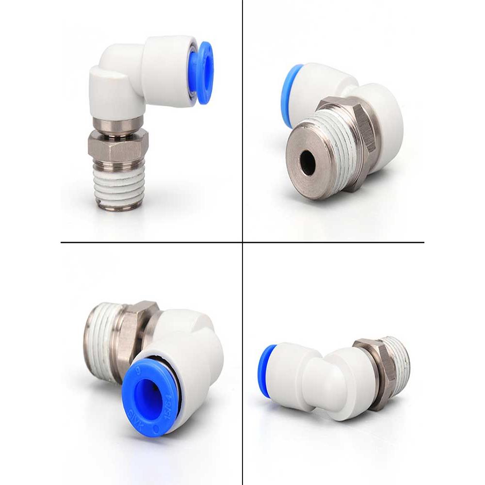 气动360度高速旋转气管快速接头KSH8-02直通快插弯头KSL4-M5/6-01 - 图3
