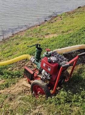 拖挂式柴油抽水泵 扬程大流量离心农用灌溉较低排涝防汛水泵