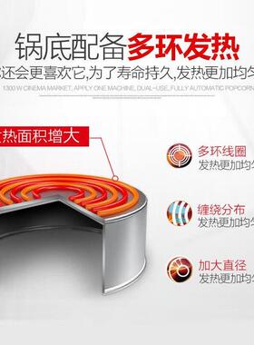 工厂直销商用爆米花机大容量品质电热爆谷机跨境发新爆米花机器