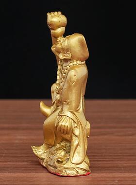 铸铜小型人物成语铁杵磨成针室内展厅雕塑景观民俗古街艺术摆件