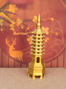 黄铜文昌塔精工铸造工艺品桌面办公室装饰品收藏摆件书房可送礼