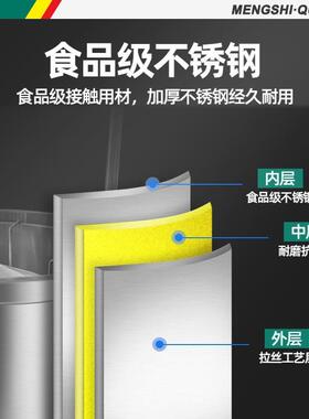 猛世洗米机全自动694不锈钢25kg/50kg1米式00/kg大型水压冲洗淘机