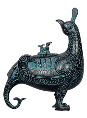 中国青铜器仿古摆件山西博物馆晋侯鸟尊家居装饰工艺摆设古玩收藏