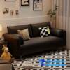 Sofa Living Room Small Apartment Rental New Elephant Ear B&B Double or Three-Seater Italian Straight Fabric Sofa