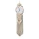 Nordic personalized creative wall clock woven tapestry clock clock decoration girlish heart simple fashion grand luxury clock folk