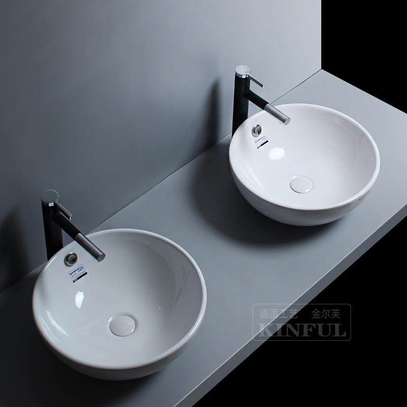 创意陶瓷洗手盆台上盆圆形艺术碗盆单洗脸盆家用阳台小号台盆池,淘宝优惠券,粉丝福利购,淘宝优惠卷