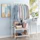 Clothes rack floor-standing multi-functional clothes drying rack for household simple clothes rack bedroom storage clothes gantry mobile storage rack