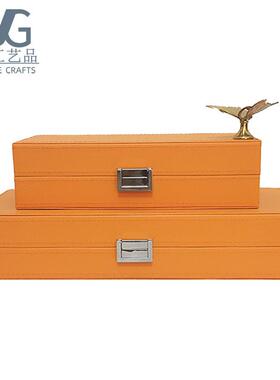 酒柜收纳软装饰视品盒工艺品电柜玄盒关开放格家居摆YBGY0061新中