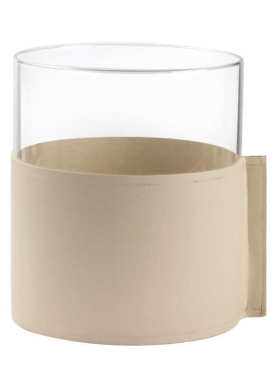 器圆形花瓶样板房皮革软轻酒店现代艺术摆件装饰品餐厅装奢玻璃花