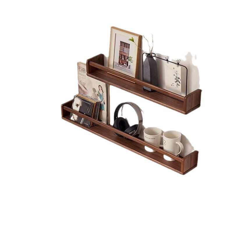 实木墙多功能储物架上置物架客厅壁挂式CD架书架厨房洗手间一字板,淘宝优惠券,粉丝福利购,淘宝优惠卷