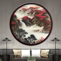 Embroidered pure handmade su-embroidered living room decoration hanging painting Hongyun When the head Su embroidery genuine silk handicraft gift