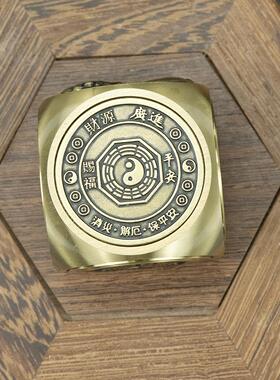 纯黄铜手把件摆件旋转麻将指尖陀螺胡赢钱减压神器打牌桌面吉祥