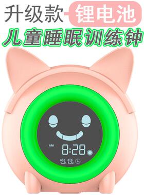 新款JS2715A学生能卡通猫电子唤闹床钟创意儿童卧室头个性懒人书