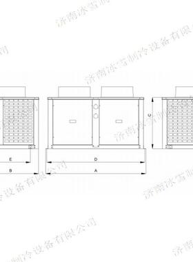 金豪FNU-12HP箱式型冷凝器,制冷配件系列,换热效率高