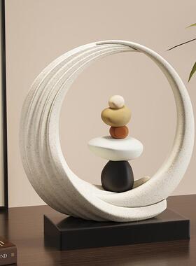 财源滚滚新中式摆件玄关客厅电视柜工艺品乔迁礼物办公室高档装饰