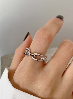 金属风个性设计戒指食指小众指环