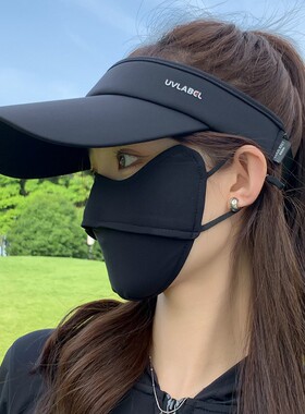 日本UV防晒帽子女新款夏季遮阳抗UV遮阳帽跑步运动鸭舌空顶帽