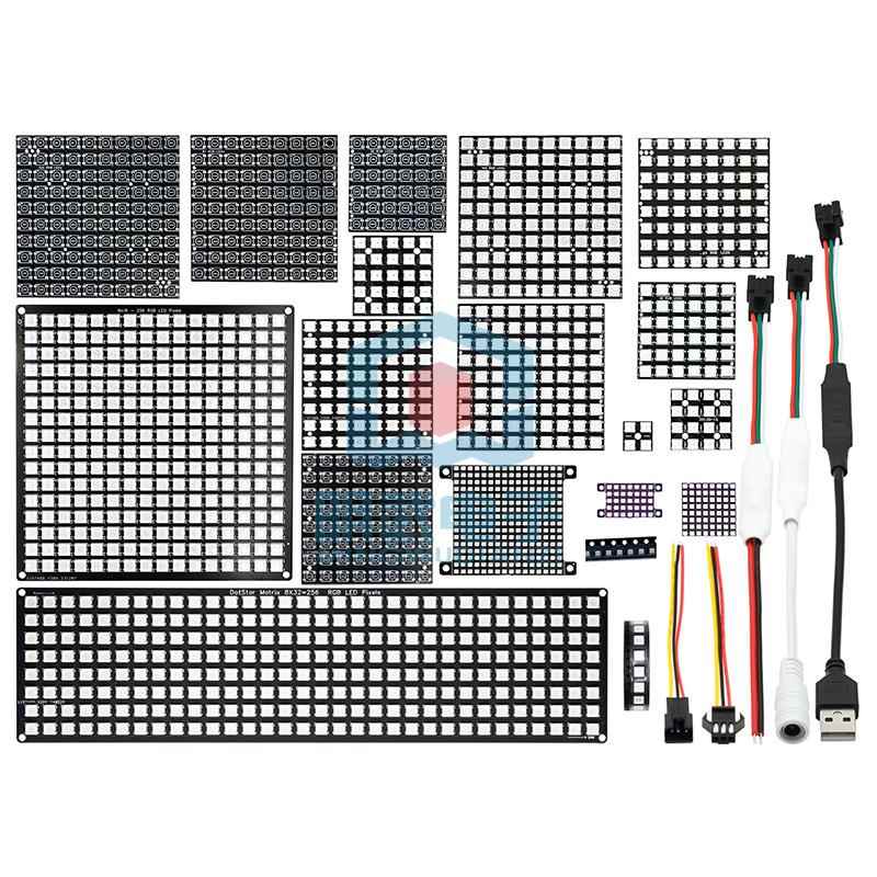 4/16/25/64/100/256位Ws2812 5050/2020 Rgb Led内置全彩驱动灯 - 图1