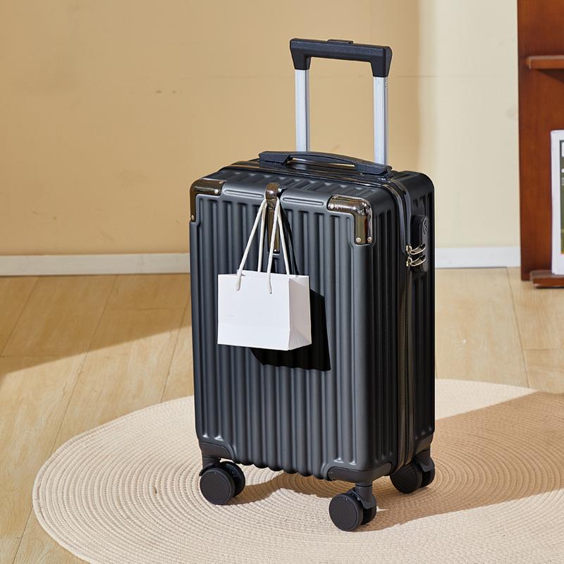 New 18-inch small password suitcase for men and women, lightweight leather suitcase, universal wheel trolley case, cute