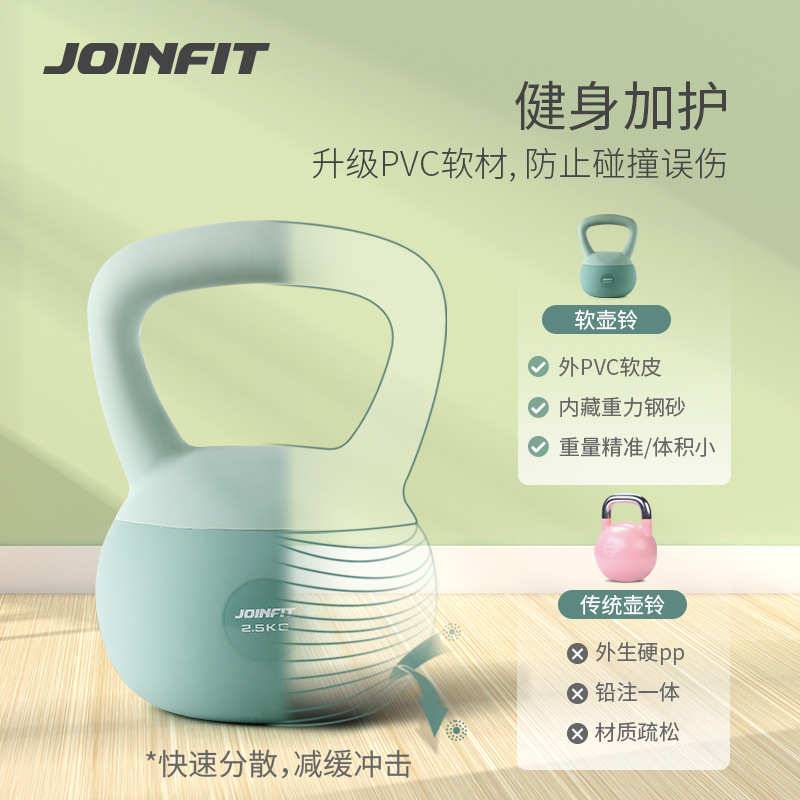 Joinfit 软式壶铃 女士健身家用男士软小哑铃 新款壶铃 - 图0
