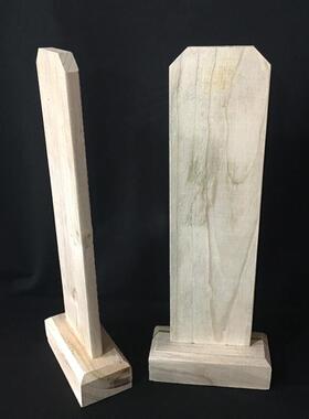 寺院实木牌位架空白木牌位底座牌位牌位纸纸牌位套支持刻字