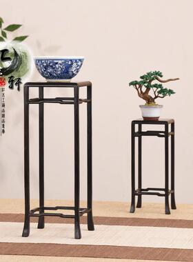 大叶紫檀实木明式高方形茶几微型盆景展示茶壶香炉摆件瓷器底座木