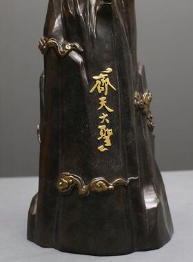 新款直销齐天大圣彩铜黄铜摆件工艺品悟空斗战胜佛家居客厅书房铜