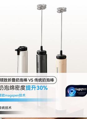 领致奶泡机电动奶泡奶泡机器折叠可携式搅拌棒咖啡牛奶打泡器打蛋