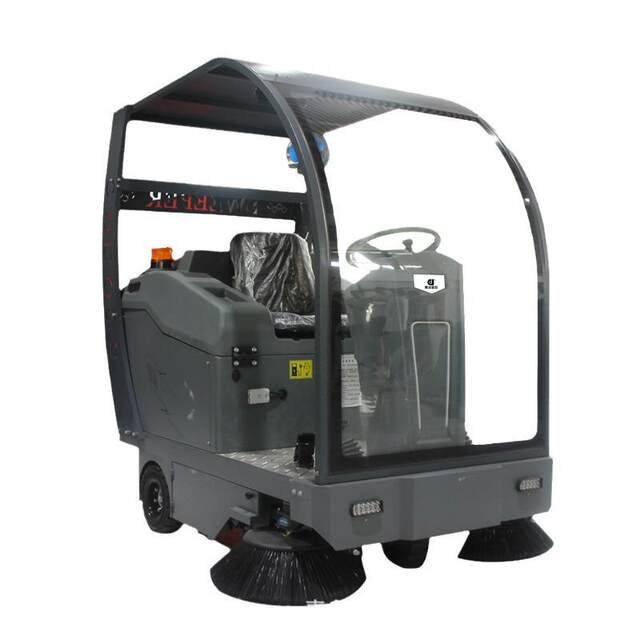 Ride-on electric sweeper garage ບ່ອນຈອດລົດ lots ສຸຂາພິບານຊັບສິນ sweeper ອັດຕະໂນມັດຢ່າງເຕັມສ່ວນ