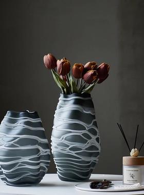 现简约创意手工缠丝花BX6-24-1玻璃瓶玄关客厅居小家台面哑光水培