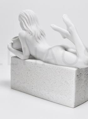 高档水瓶架！出口斯堪的纳维亚纯白色创意饰陶瓷雕十二星座瓷星座