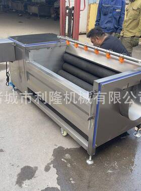 自黄精全清利隆洗机 土豆机红薯清动洗去皮机 根茎类材清洗器