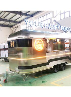 上海多功能小吃车夜市商用餐车移动奶茶咖啡售卖亭路边零食摆摊车
