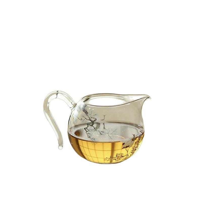 翌日松鹤草堂公道杯高透耐热玻璃分茶器公杯大号茶海茶道配件,淘宝优惠券,粉丝福利购,淘宝优惠卷