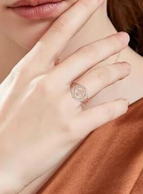 Rose Gold Plated Witch’s Knot Ring Original Celtic Knot