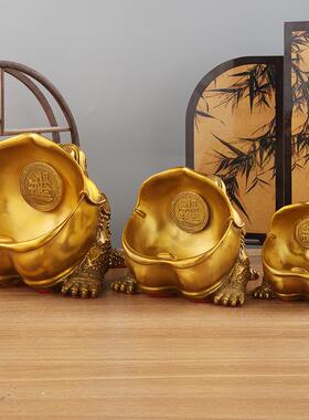 黄铜大号金蟾开业425件收银摆精工蜍金蟾蟾居办公摆家设