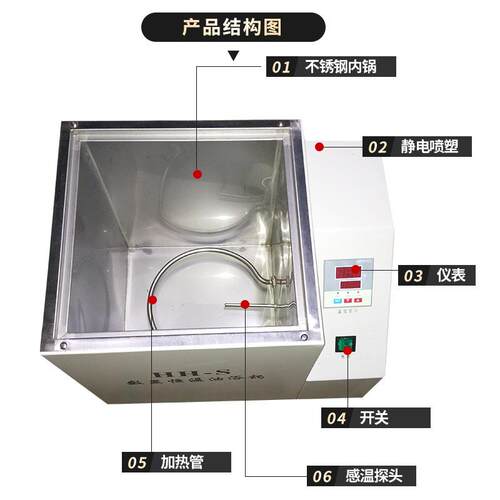 供应HH-S数显恒温油浴锅实验室恒温油浴槽不锈钢内胆价格 - 图0