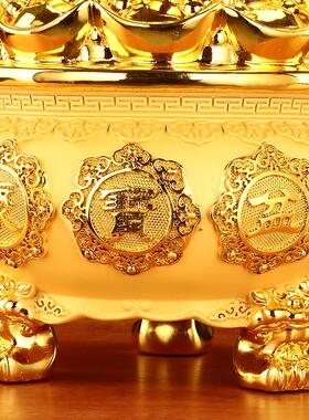 聚聚宝盆存宝盆摆件招财存钱罐聚财乔中式高装饰品客厅铺开店业迁