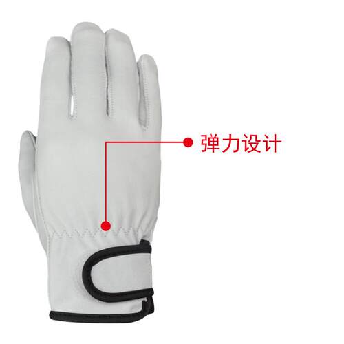 司机手套电焊短款日本白色牛皮Cowhide Leather Safety Gloves - 图0