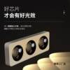 Anti-glare surface-mounted LED bold spotlight three-head living room bedroom no main light 3-light square ceiling downlight iron