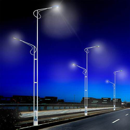 LED高低臂市电路灯双管双杆路灯市政工程道路照明可做太阳能 - 图2
