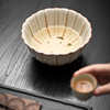 Bean yellow glaze Ru kiln tea wash can nourish Ru porcelain tea set accessories cup washing large tea residue jar water bowl building water teapot