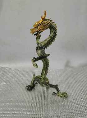 铜器铜鎏金龙古玩收藏 龙做工精细 工艺 自己收藏 家居摆